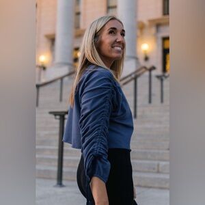 Savvi Stormy Top in Denim Blue